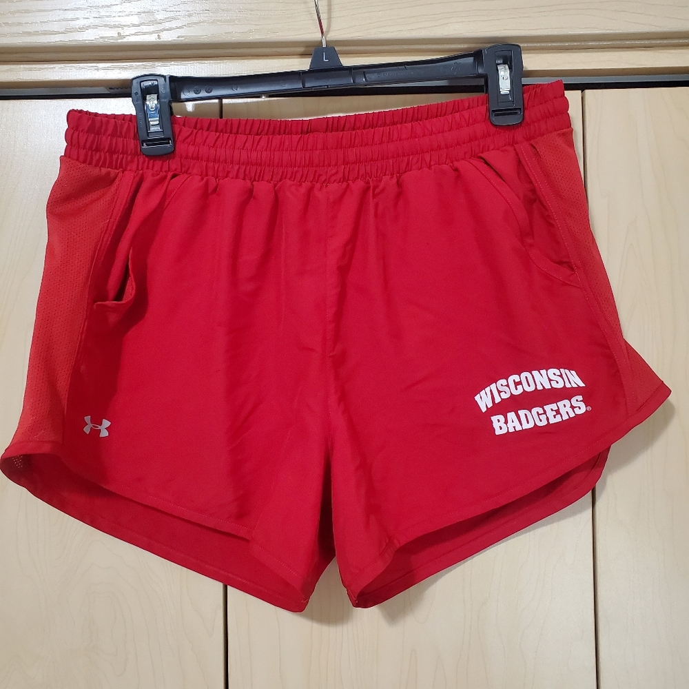 Under Armour Wisconsin Badgers athletic shorts